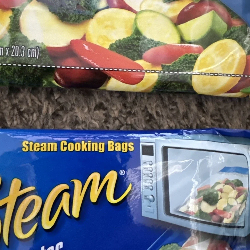 2 Ziploc Zip 'n Steam 10 Bag Packages 20 Bags In All.